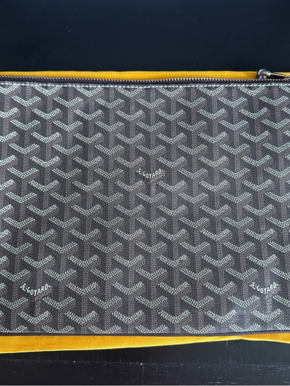 Goyard Sénat PM black canvas